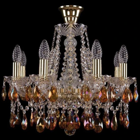 Хрустальная люстра Bohemia Ivele Crystal 1413/8/165/G/K711