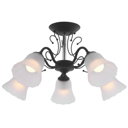 Люстра IDLamp 872/5PF-Argentoscuro Lauretta