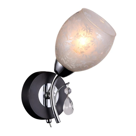 Бра IDLamp 843/1A-Blackchrome Agnes