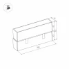 Трековый светодиодный светильник Arlight Mag-Laser-Fold-45-S320-12W Warm3000 026974